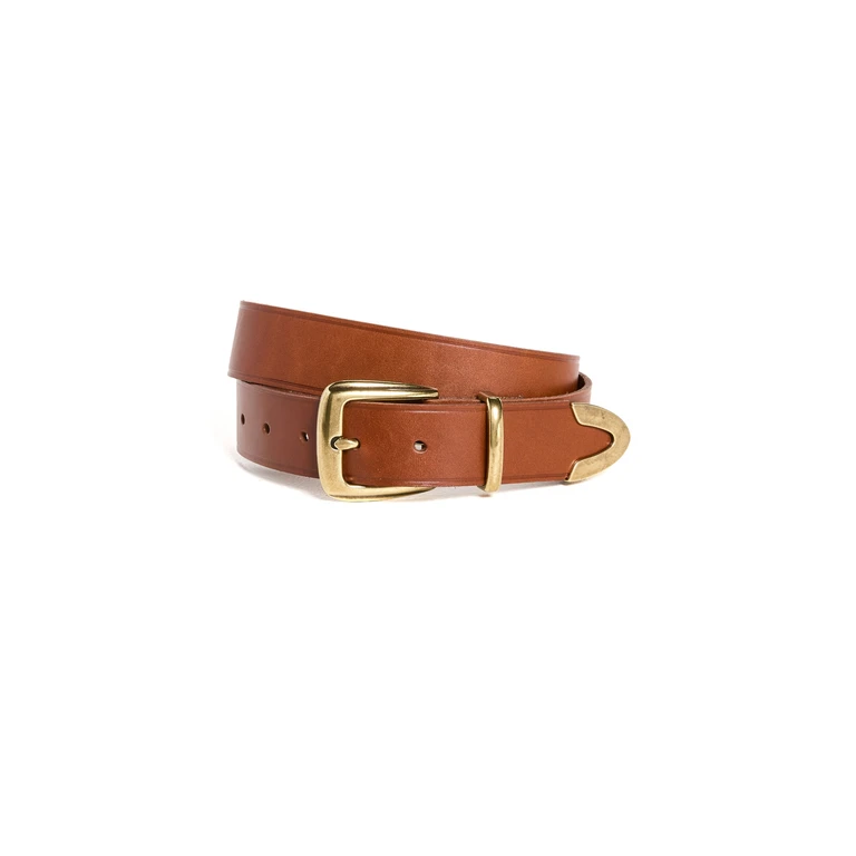 Madewell Leather Western Belt English Saddle S