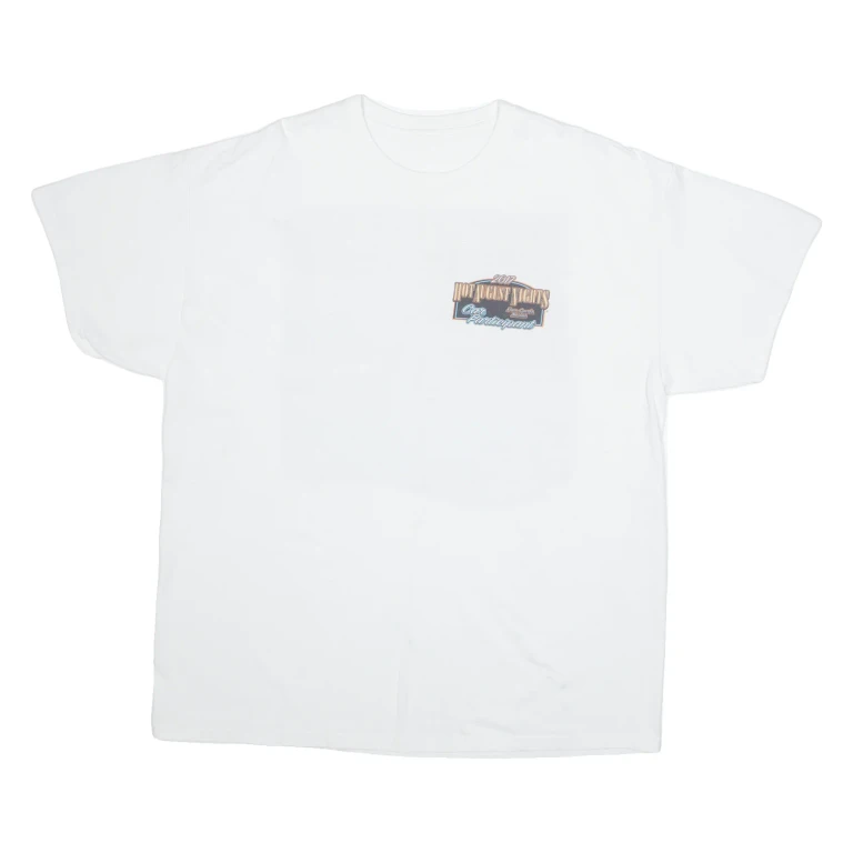 Hot August Nights Mens T-Shirt White USA L