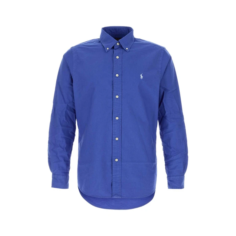Polo Ralph Lauren Blue Oxford Shirt Newirisbluewpp Exterior: Cotton Camicie - Men
