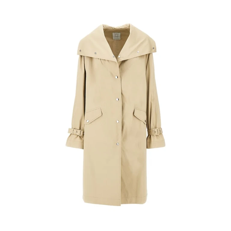 Oversized gabardine trench coat Woman 34