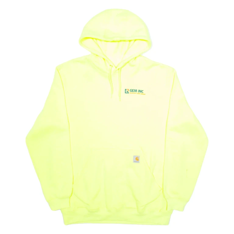 CARHARTT GEM INC Workwear Mens Yellow Hoodie L
