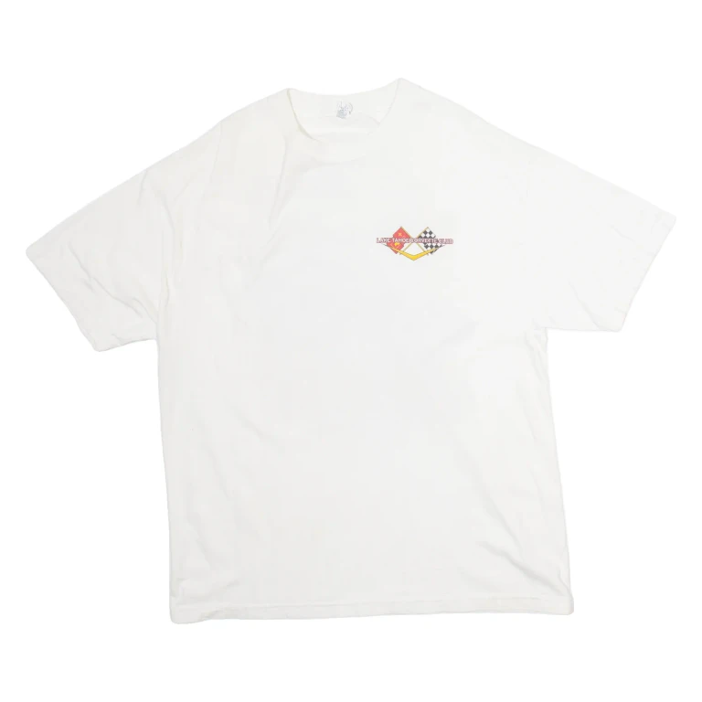 ALSTYLE Lake Tahoe Corvette Club Mens T-Shirt Cream USA XL