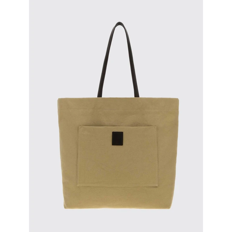 Tori Cotton Canvas Shoulder Bag with Double Leather Handles (W2115MW012CDBS)