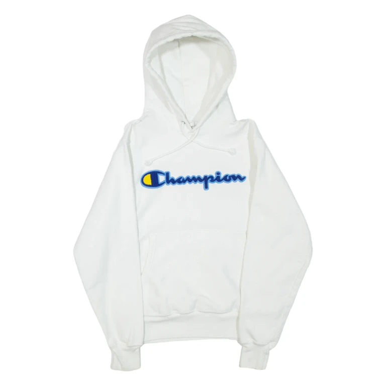 CHAMPION REVERSE WEAVE Mens White Hoodie S