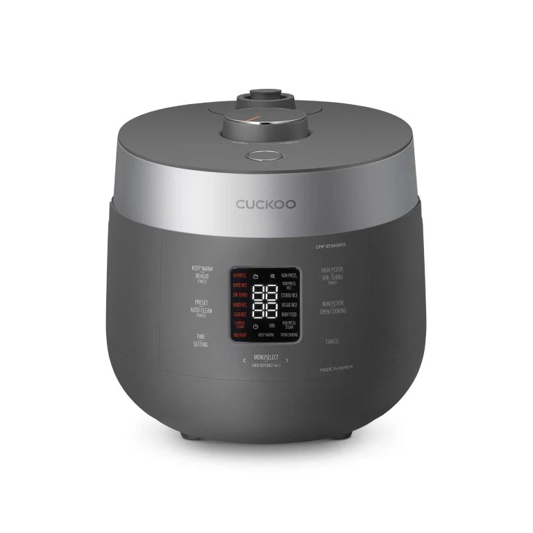 CRP-ST0609FG 6-Cup Twin Pressure Rice Cooker & Warmer with Nonstick Pot, 16 Menus