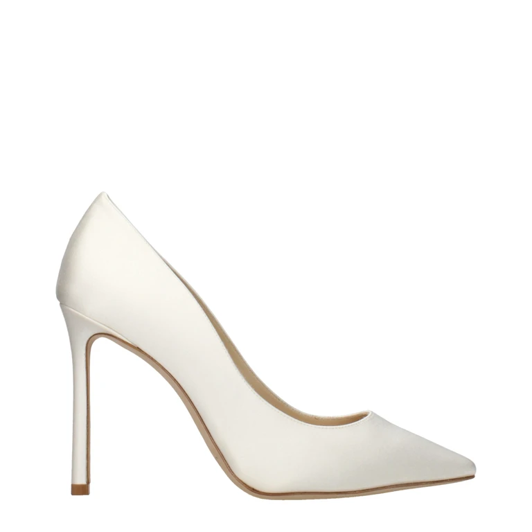 Jimmy Choo Beige Satin Platform Pumps - Women