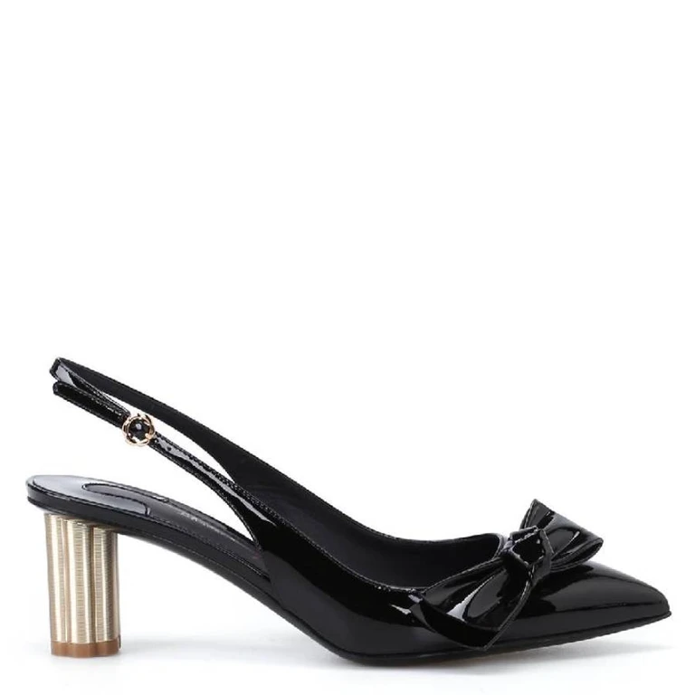 Ferragamo Aulla 55 Leather Slingback Pumps, Size 7 C