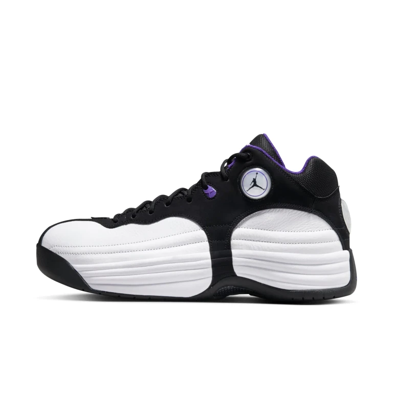 Men's Retro Jumpman Team 1 'White Black Field Purple' Sneakers