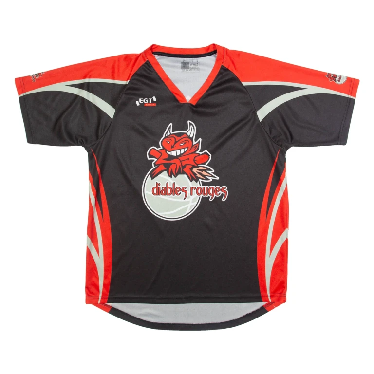 Diables Rouges Mens Jersey Black USA V-Neck M
