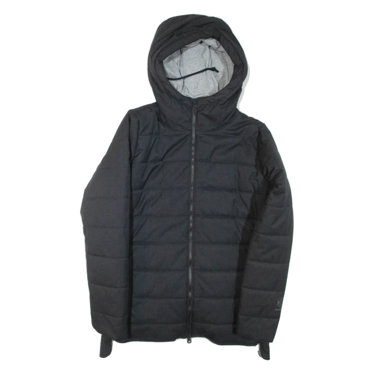 REEBOK Mens Jacket Black Hooded XS