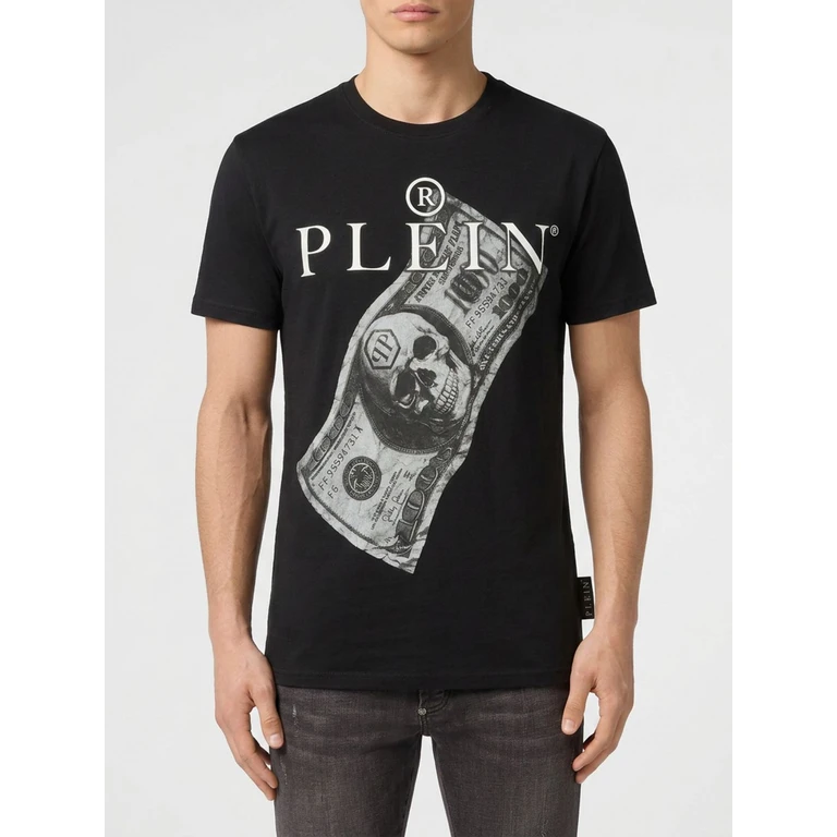 Graphic Print Cotton T-Shirt with Contrast Logo (UAFCMTK9368PJY002N02)