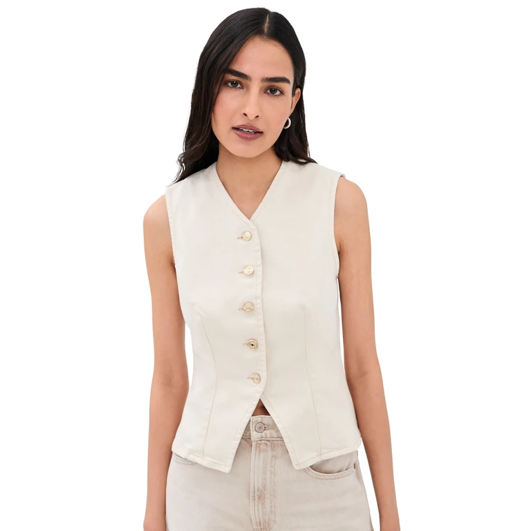 7 For All Mankind Lady Vest Moondust XS