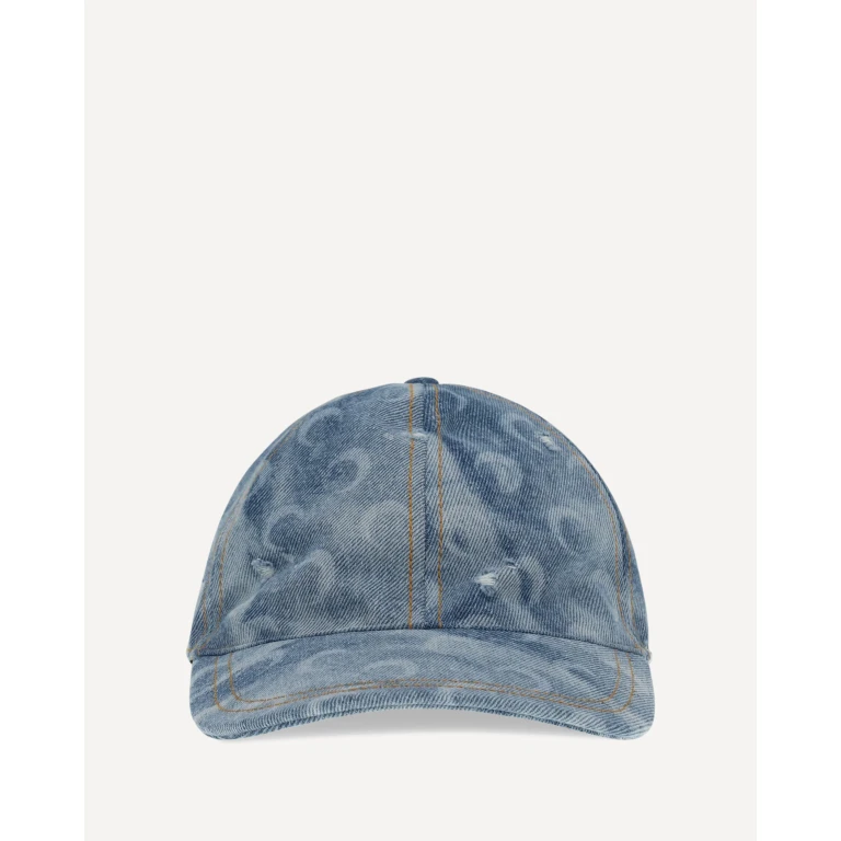 MARINE SERRE Moon denim Baseball Cap Female UNI