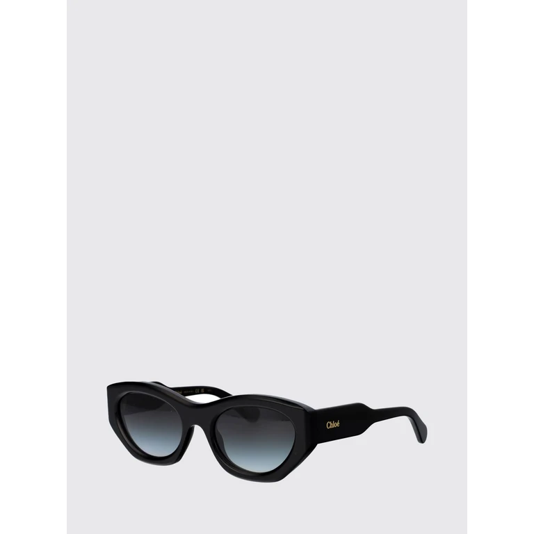 CHLOÉ Acetate Cat-Eye Sunglasses with Flared Frame and Amber Lenses (CH0220S001)
