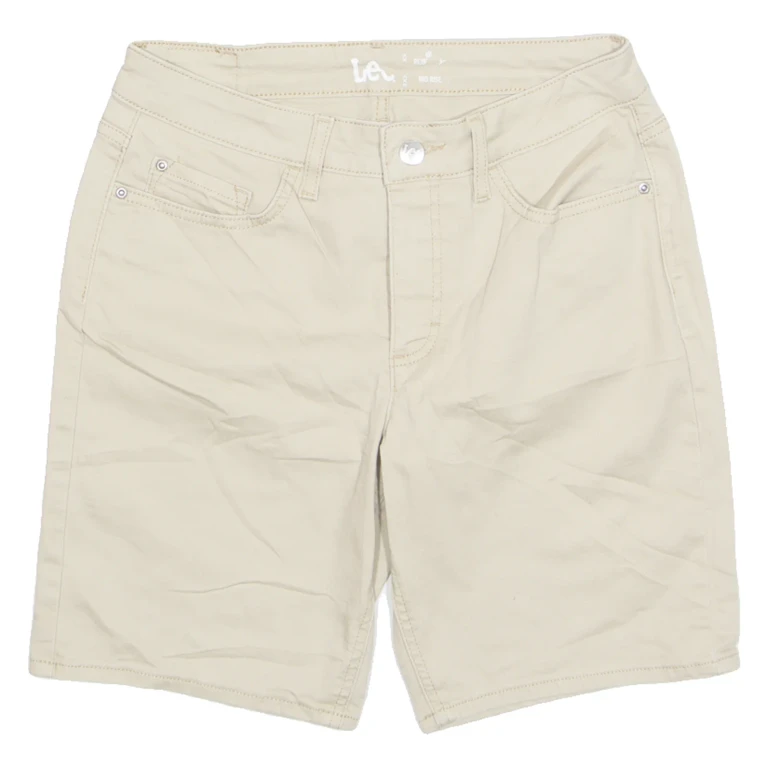 LEE Womens Denim Shorts Beige M W28