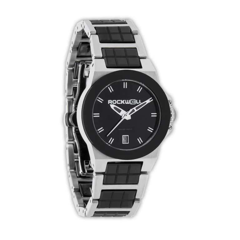 Katelynn (Silver/Black Ceramic) Watch