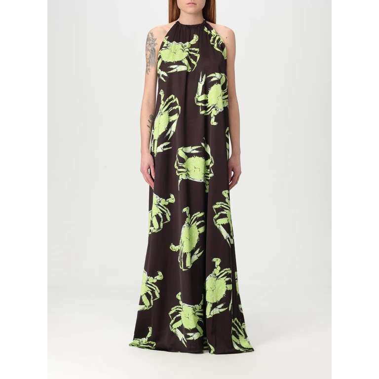 MSGM Dress Woman color Brown (3841MDA26A25715230)