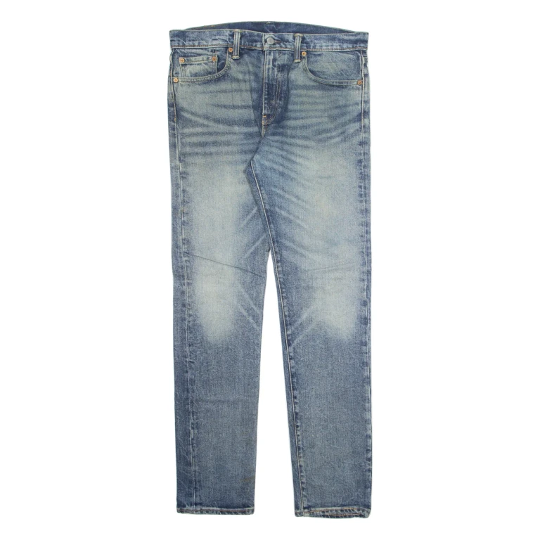 LEVI'S 502 Jeans Mens Blue Regular Tapered Stone Wash W32 L34