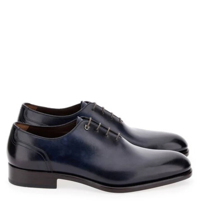 Ferragamo Barclay Leather Oxford Shoes, Size 9 EE