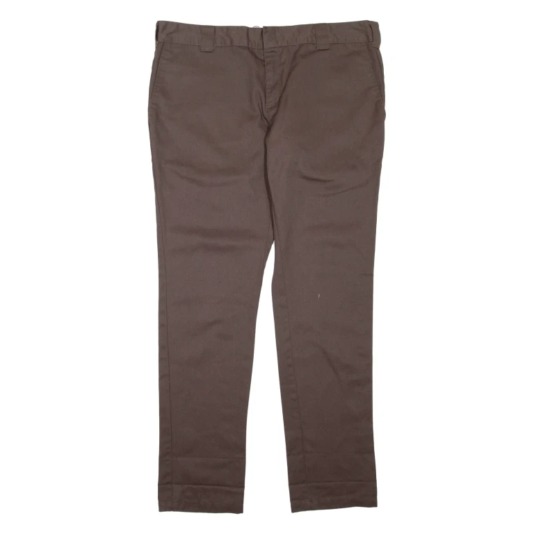 DICKIES Womens Trousers Brown Regular Bootcut W40 L34