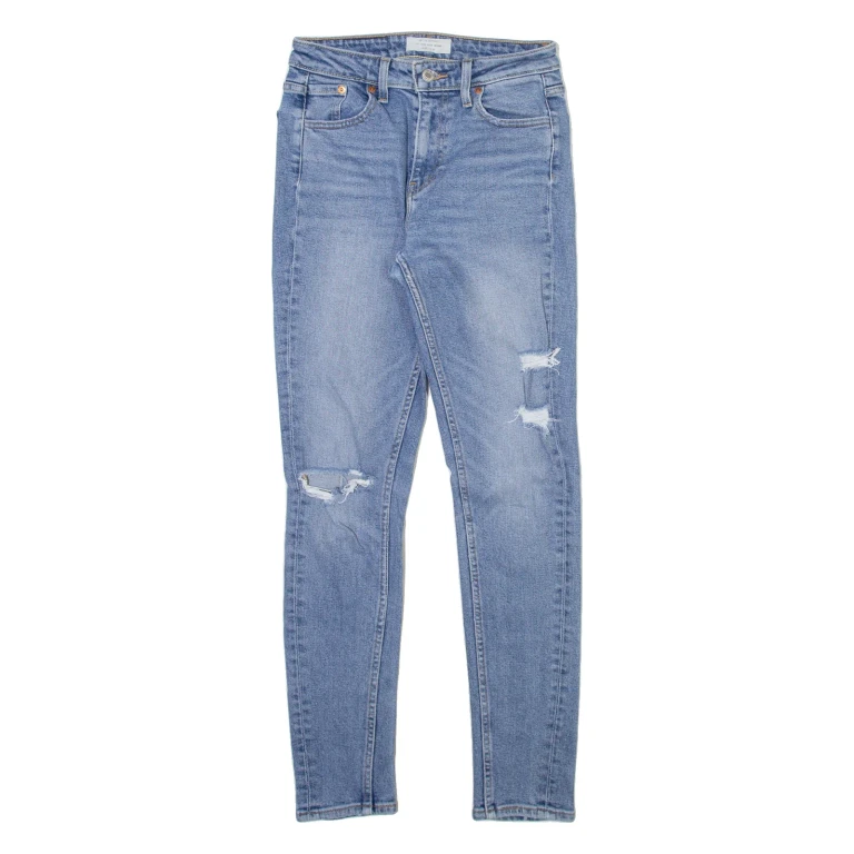 LEVI'S Altered Womens Jeans Blue Slim Skinny Stone Wash W26 L30