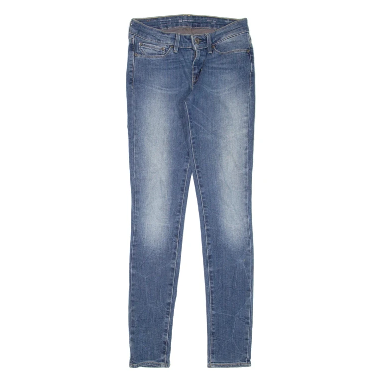 LEVI'S Modern Rise Womens Jeans Blue Slim Skinny Stone Wash W25 L32