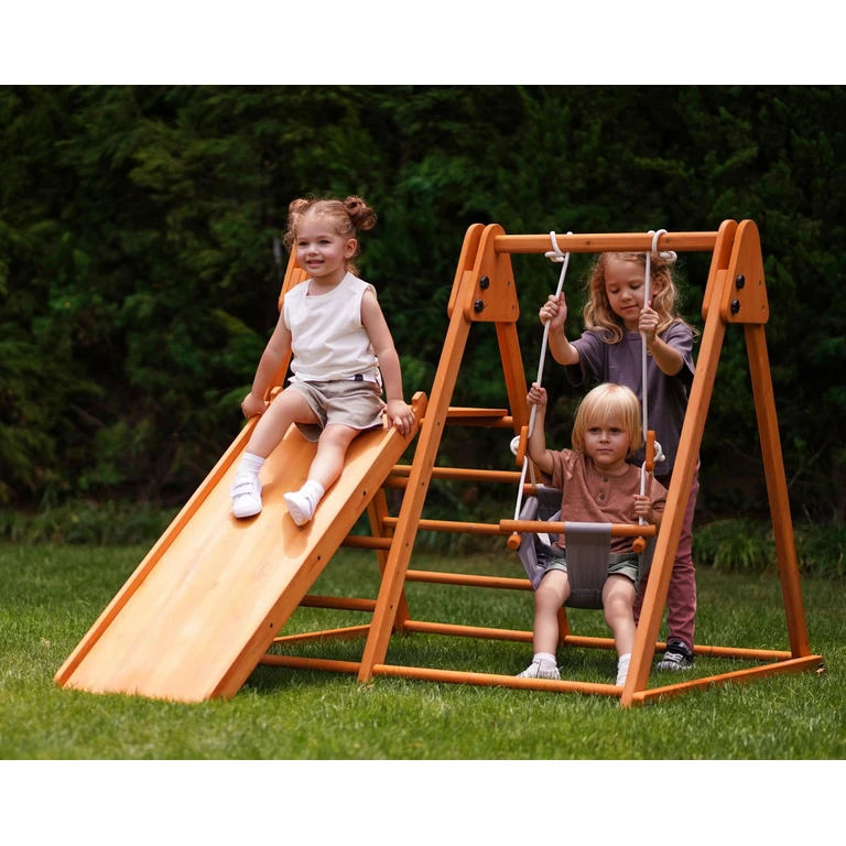 Juniper Folding Indoor & Outdoor Playset Wooden Climber for Toddlers