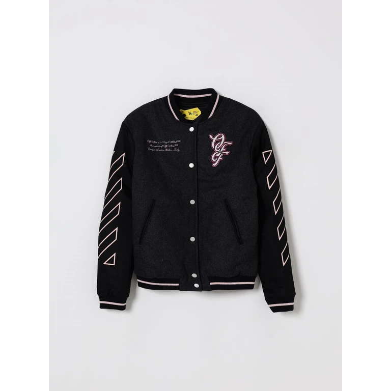 OFF-WHITE KIDS Jacket Kids color Grey (OGEH001F25FAB0010732)