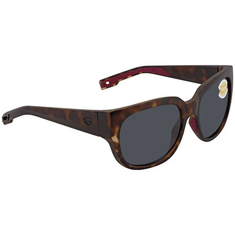 Waterwoman Polarized Gray 580P Square Sunglasses WTW 249 OGP