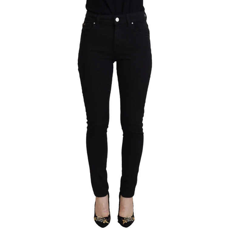Dolce & Gabbana Black Cotton High Waist Casual Denim Jeans Spandex Clothing - Women
