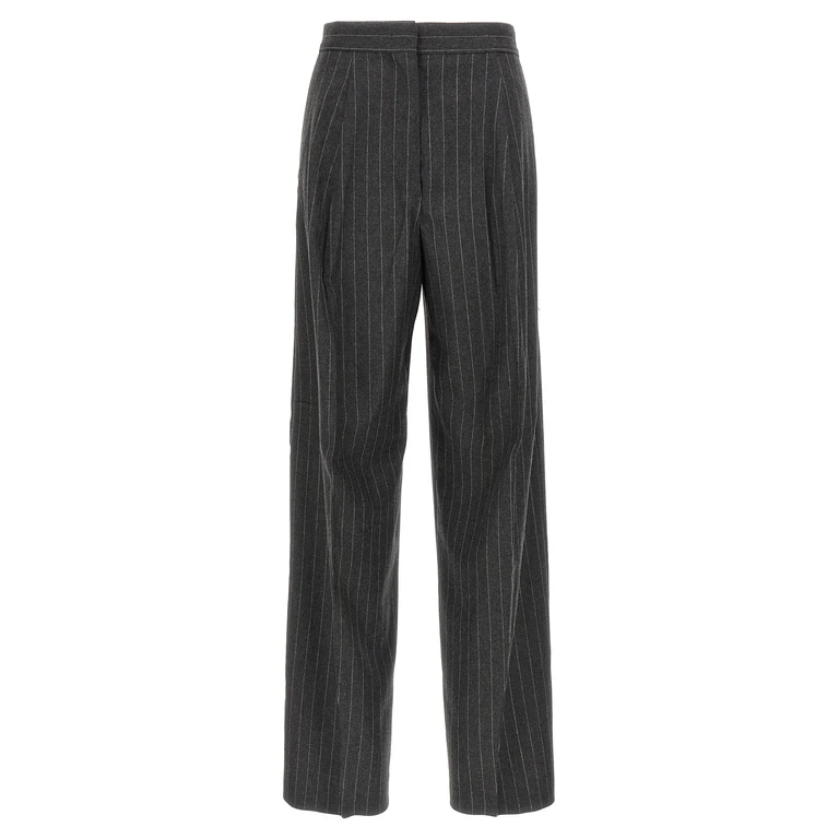 Sportmax Gray Virgin Wool Dress Pants - Women