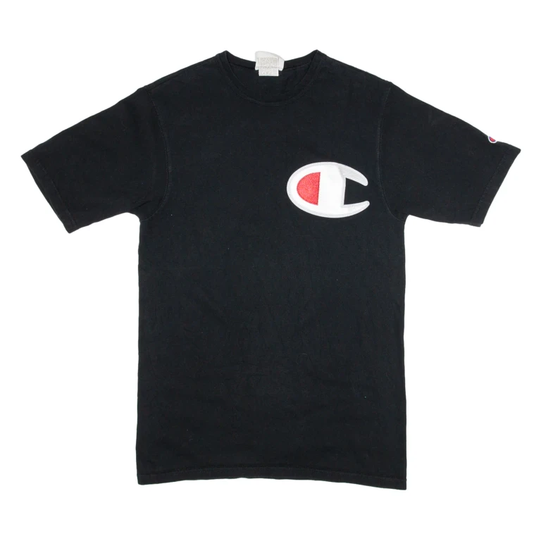 CHAMPION Mens T-Shirt Black S