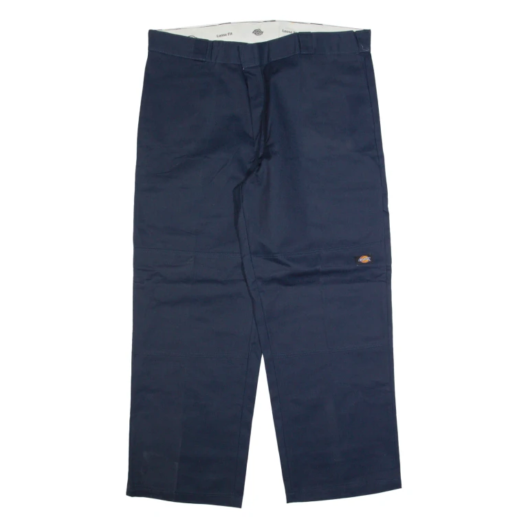 DICKIES Workwear Mens Trousers Blue Loose Straight W40 L30