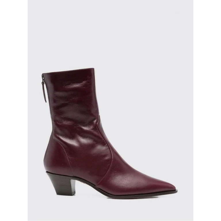 Boots Woman color Burgundy (BNWMIDB0NSIBKR)