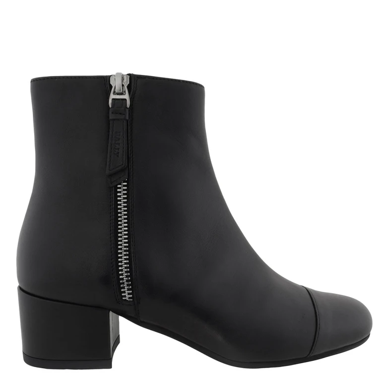 Bally Gracyn Leather Ankle Boots, Brand Size 36 ( US Size 5.5 )