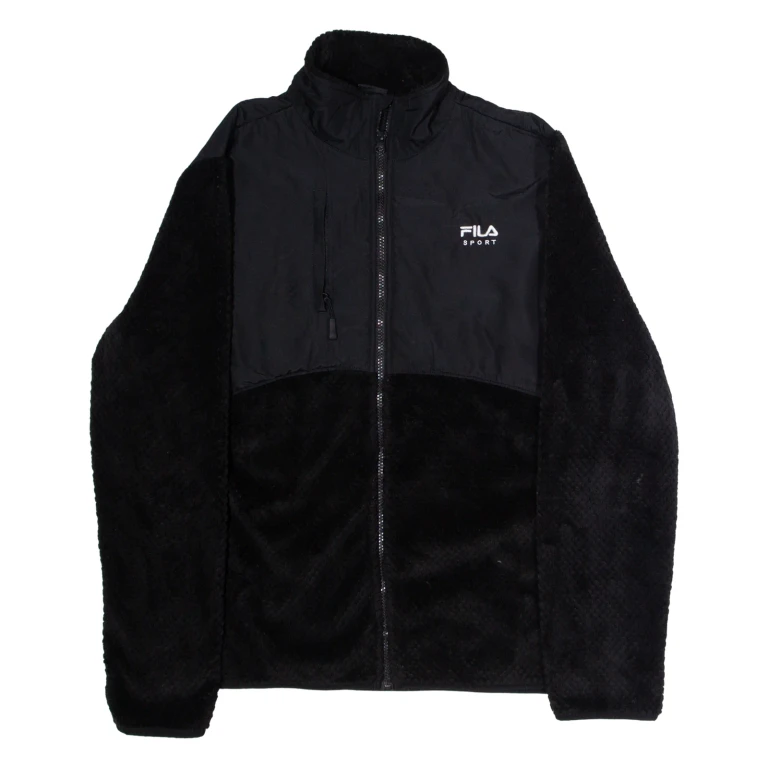 FILA Womens Fleece Jacket Black XL