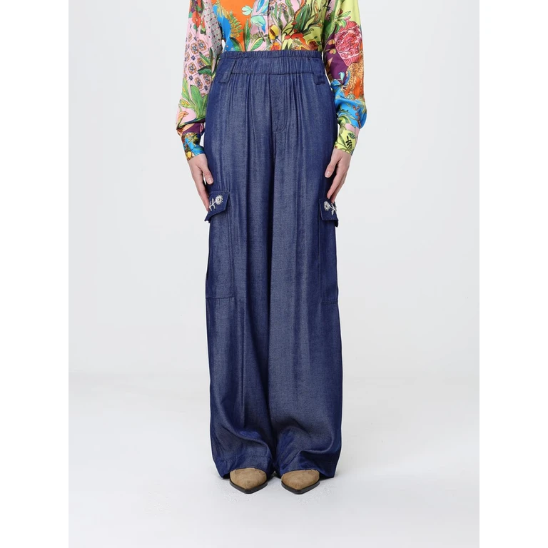 LIU JO Pants Woman color Blue (UA6290D489477000)