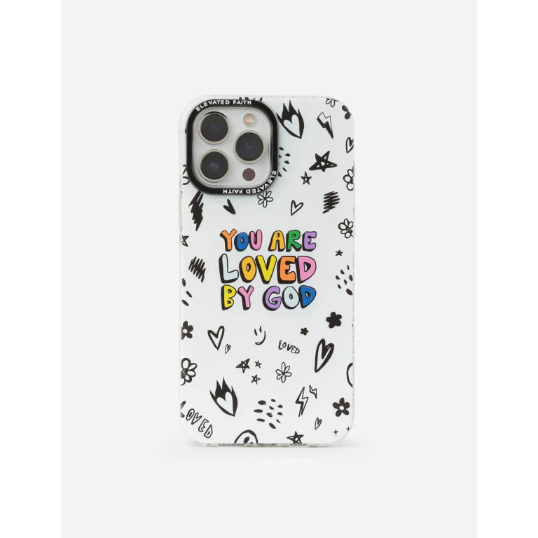 White You Are Loved By God Phone Case