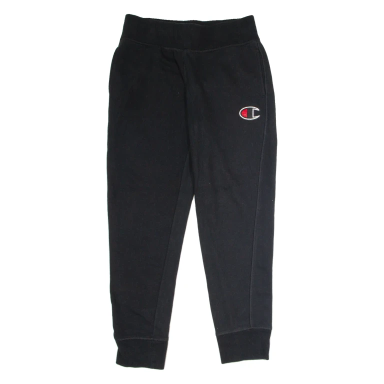 CHAMPION Mens Sweatpants Black Tapered S W28 L28