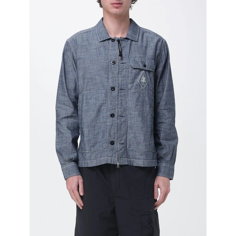 C. P. COMPANY Shirt Men color Blue (20CMSH195A110065WD17)