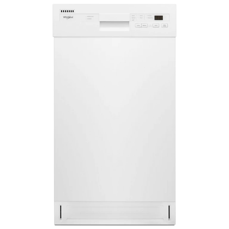 Small-Space Compact Dishwasher with Stainless Steel Tub in White WDPS5118PW