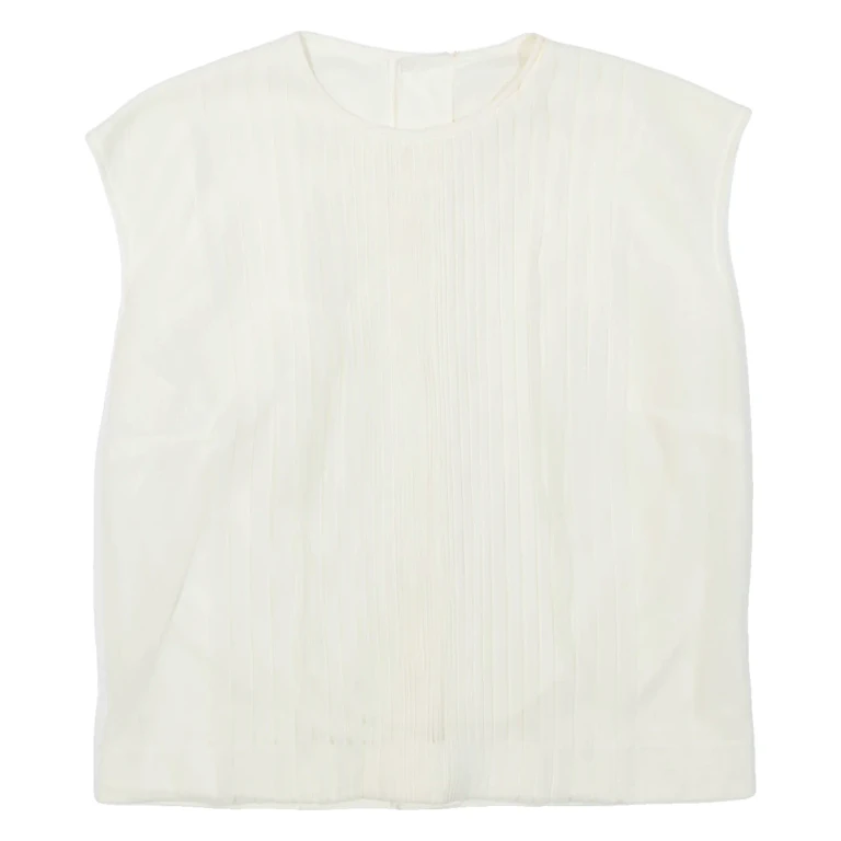 Womens Top White Sleeveless S