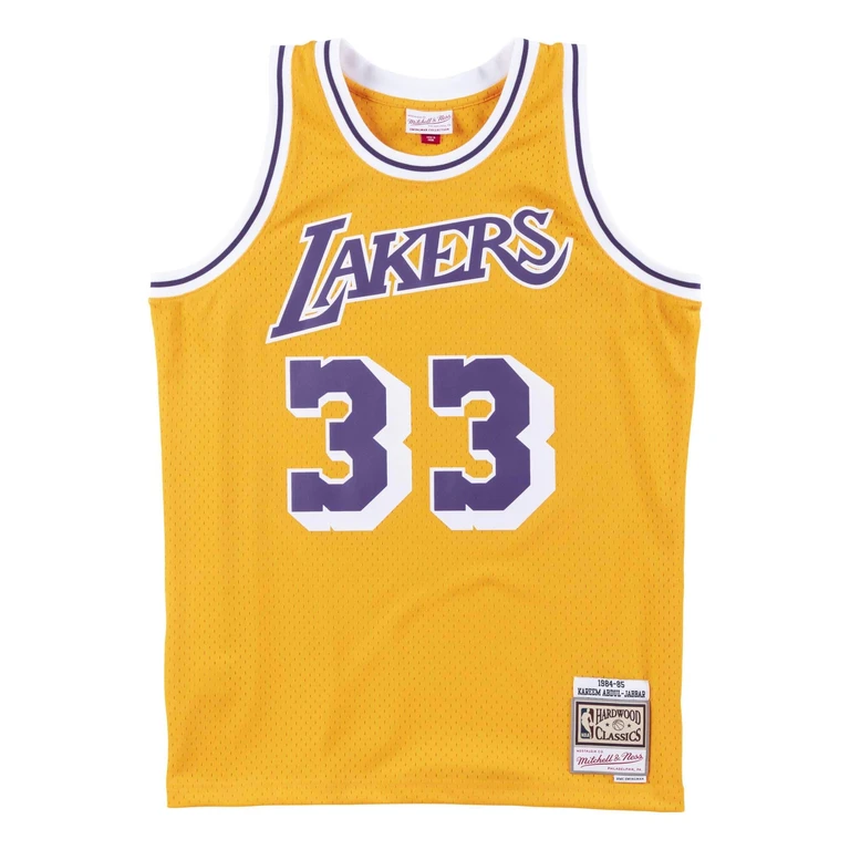 Men's NBA Swingman Jersey Lakers 84 Kareem Abdul-Jabbar