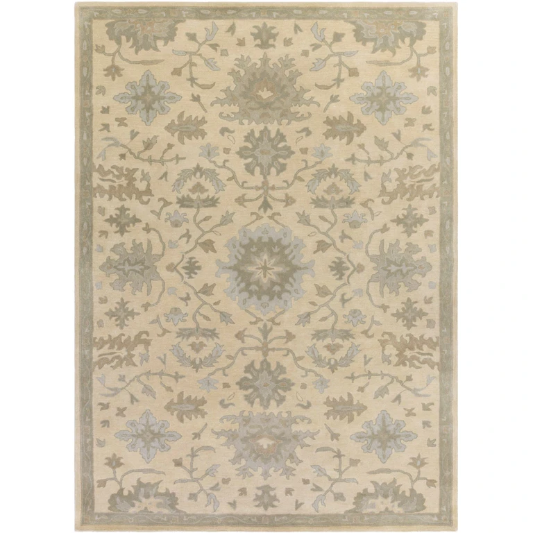 Hazen 1197 Hand Tufted Light Beige Wool Rug
