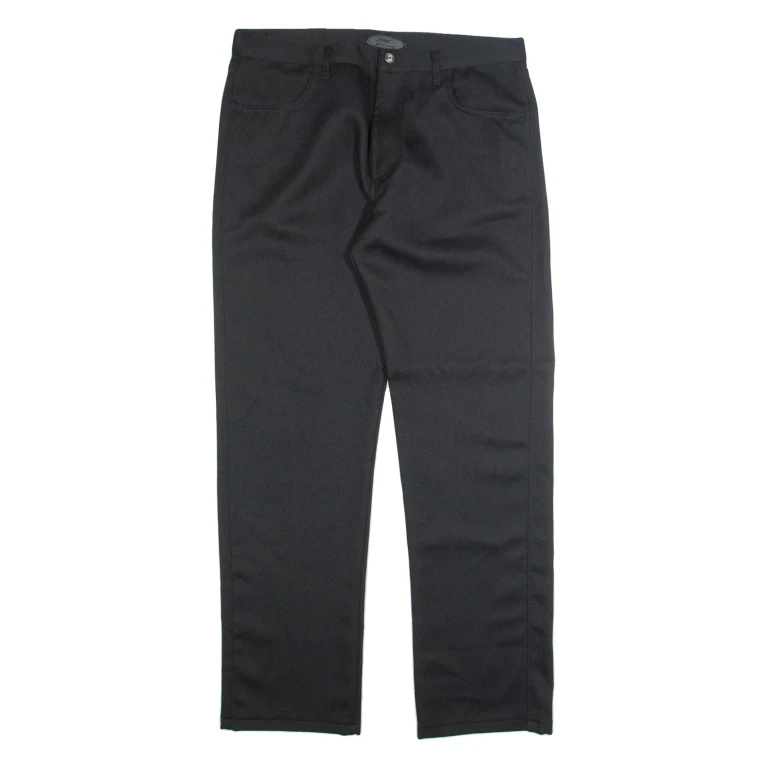 DRIVER Mens Trousers Black Regular Straight W34 L31