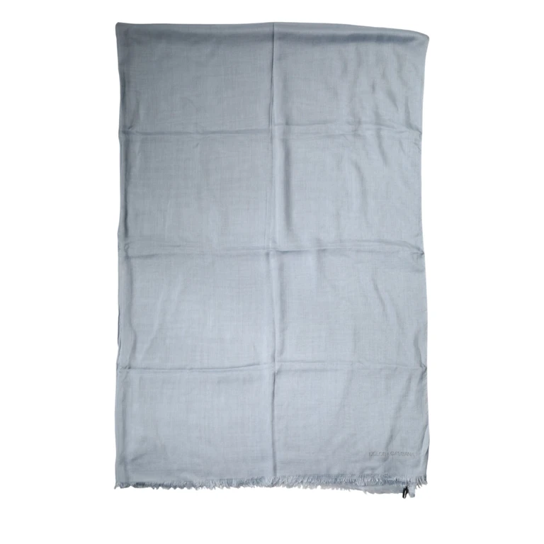 Dolce & Gabbana Light Blue Cashmere Knitted Shawl Pl+se+ws Accessory - Women