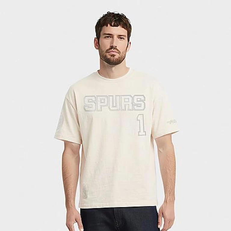 Pro Standard Men's Victor Wembanyama San Antonio Spurs NBA Neutral T-Shirt in Eggshell Size: Small
