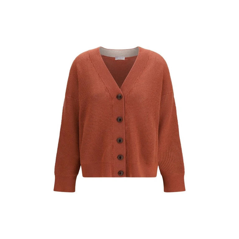 Orange Cashmere Cardigan Clothing - Women