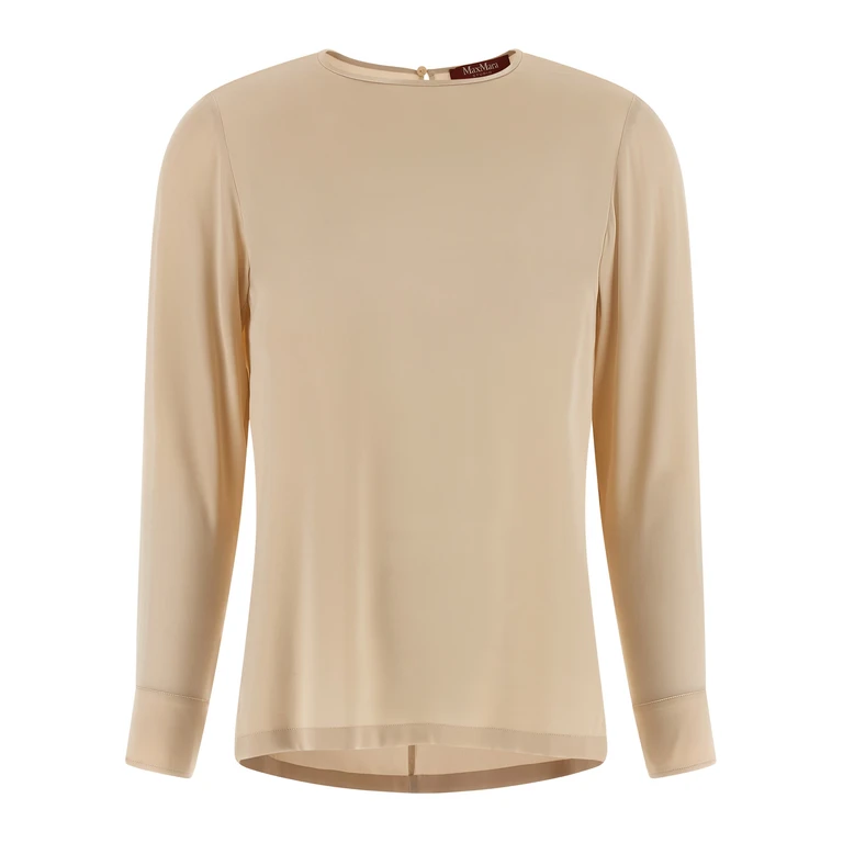 Beige Silk Blouse - Women