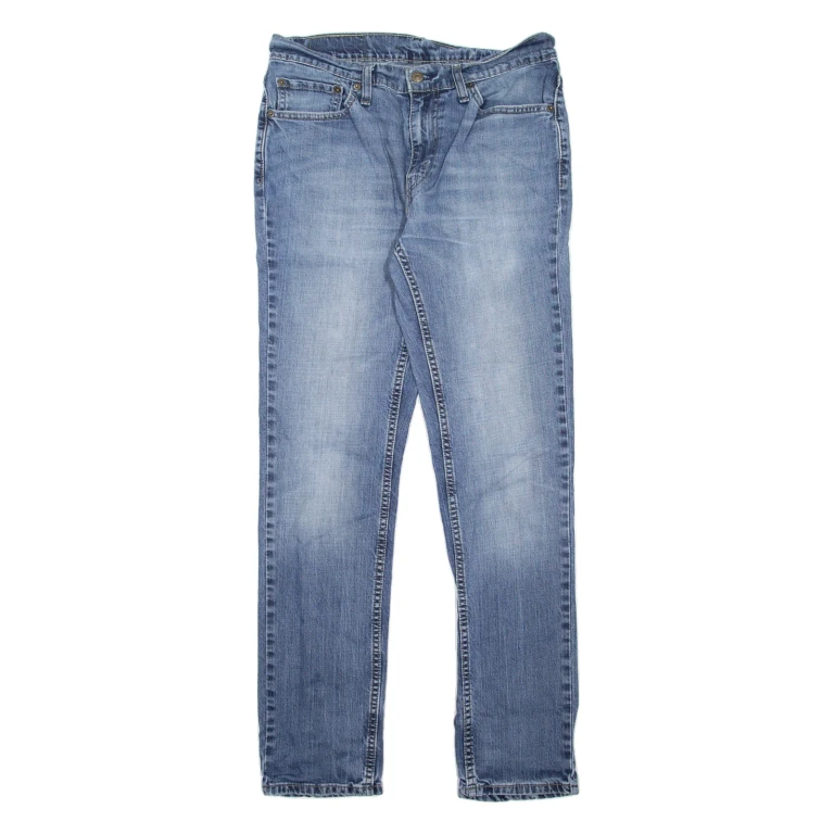 LEVI'S 511 Jeans Mens Blue Slim Straight Stone Wash W32 L32